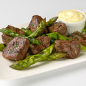 Grilled California Asparagus and Lamb with Mustard Aioli